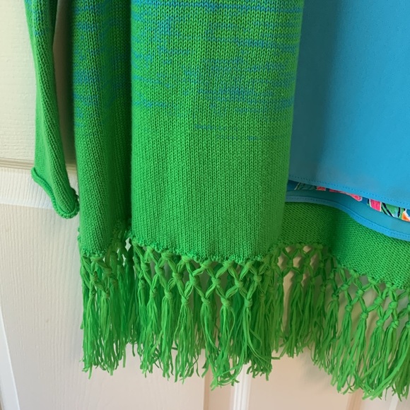 Lilly Pulitzer Tatum Ombré Fringe Cardigan Sweater XS NWT - Picture 3 of 10